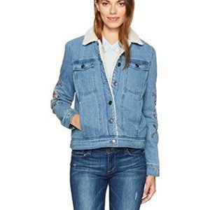 Cupcakes & Cashmere Denim and Shearling Jacket